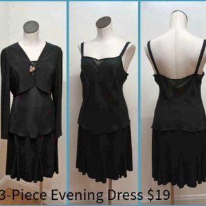 3-Piece Evening Dress